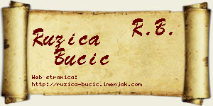 Ružica Bučić vizit kartica